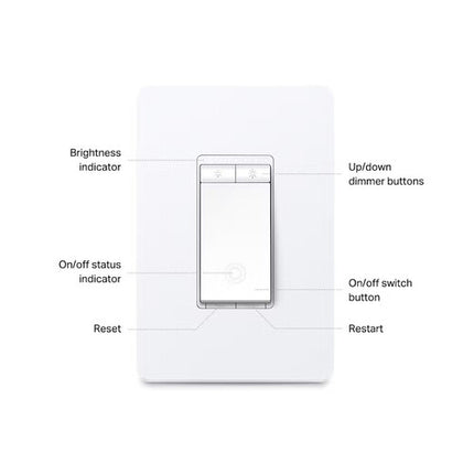 TP-Link KS220 Interruptor Dimmer Wi-Fi Inteligente 2.4 GHz Programable