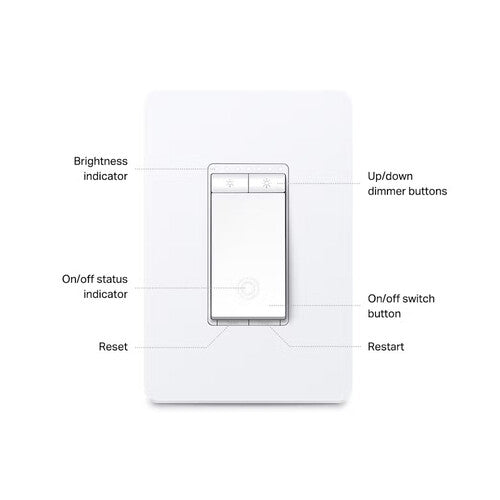 TP-Link KS220 Interruptor Dimmer Wi-Fi Inteligente 2.4 GHz Programable