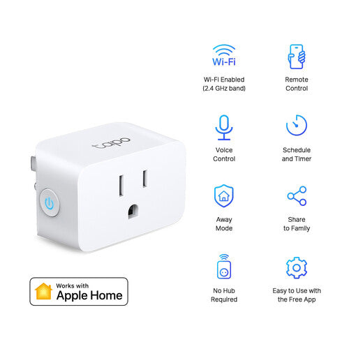 TP-Link Tapo P125 Enchufe Inteligente Wi-Fi Mini 2-Pack Control Remoto