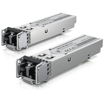 Ubiquiti Módulo Óptico SFP Multi-Modo 1 Gb/s LC Dúplex 850nm 2-Pack