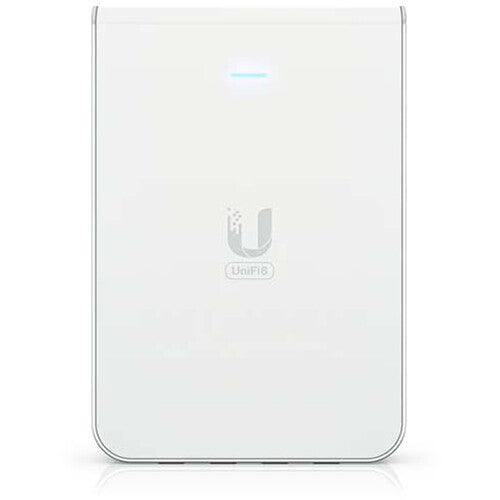 Ubiquiti UniFi U6 In-Wall Punto de Acceso Wi-Fi 6 Dual-Banda 5.3 Gb/s con Switch Gigabit PoE 4 Puertos