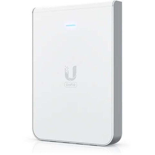 Ubiquiti UniFi U6 In-Wall Punto de Acceso Wi-Fi 6 Dual-Banda 5.3 Gb/s con Switch Gigabit PoE 4 Puertos