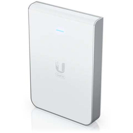 Ubiquiti UniFi U6 In-Wall Punto de Acceso Wi-Fi 6 Dual-Banda 5.3 Gb/s con Switch Gigabit PoE 4 Puertos