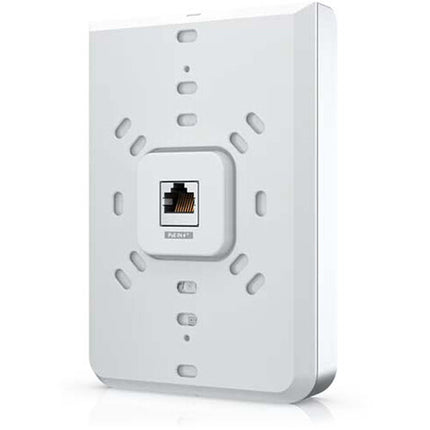 Ubiquiti UniFi U6 In-Wall Punto de Acceso Wi-Fi 6 Dual-Banda 5.3 Gb/s con Switch Gigabit PoE 4 Puertos