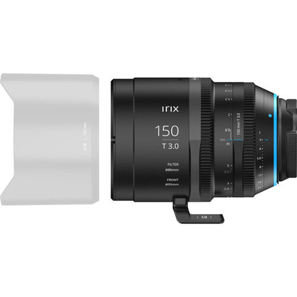 IRIX 150mm T3.0 Teleobjetivo Cine Sony E Apertura T3 a T32 95mm Diámetro Frontal