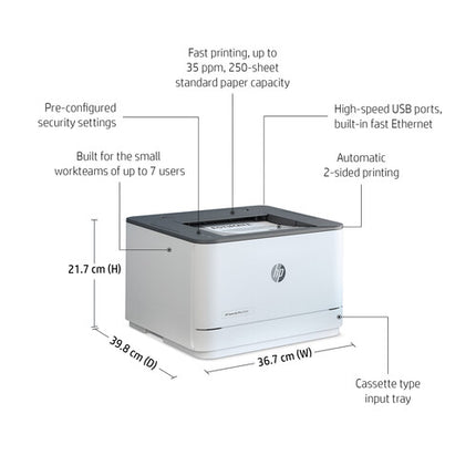 HP 3101fdw Impresora Multifunción Láser Monocromo Wi-Fi 35 ppm 1200 dpi con Toner 138X