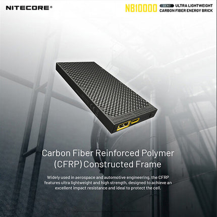 Nitecore NB10000 Gen 2 Power Bank 10000mAh Batería IPX5 Resistente Agua