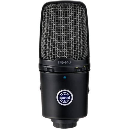 Senal UB-440 Micrófono USB Profesional Condensador Cardioide 16-Bit 48 kHz con Soporte y Cable