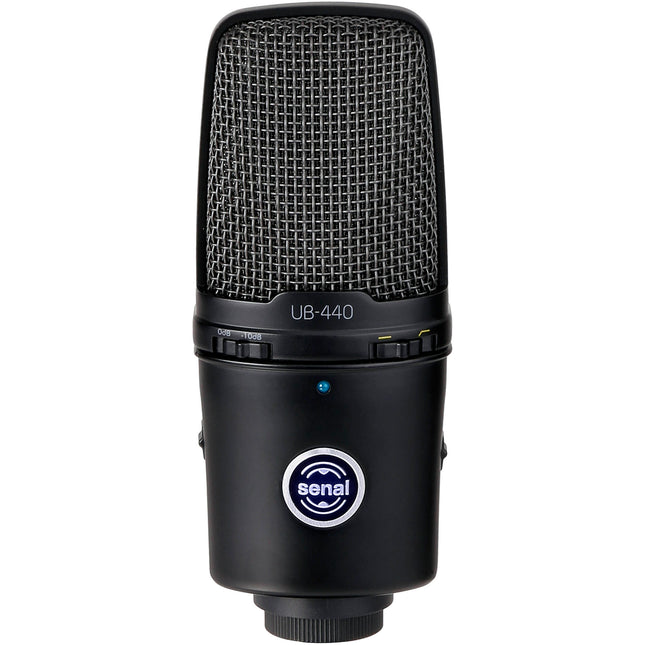 Senal UB-440 Micrófono USB Profesional Condensador Cardioide 16-Bit 48 kHz con Soporte y Cable