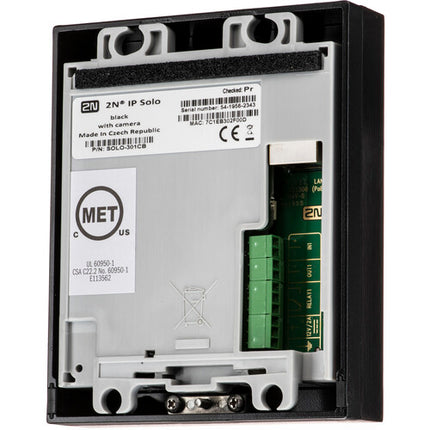 2N IP Solo sistema de intercomunicador con cámara HD visión nocturna montaje superficie negro