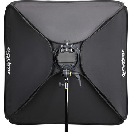 Godox S2 Soporte para Flash con Softbox 31.5x31.5 cm Rejilla y Bolsa