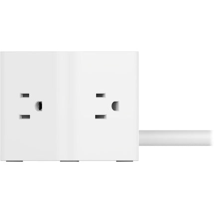 Belkin 3-Outlet Power Cube Blanco Regleta con 3 Enchufes y 3 Puertos USB-A