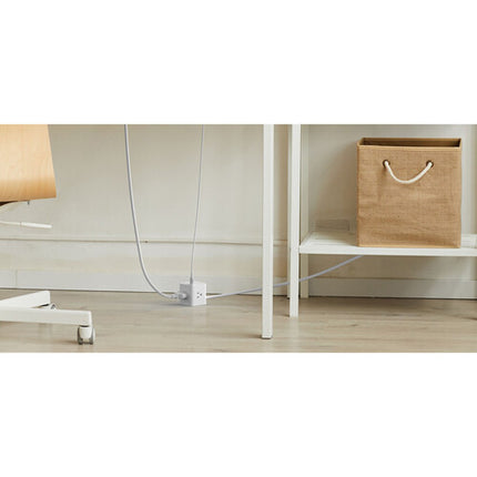 Belkin 3-Outlet Power Cube Blanco Regleta con 3 Enchufes y 3 Puertos USB-A
