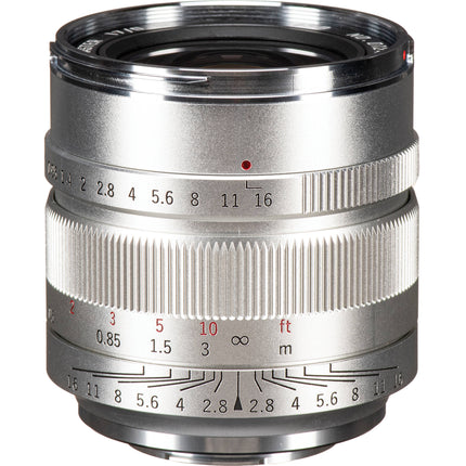 Mitakon Zhongyi Speedmaster 17mm f/0.95 objetivo para Micro Cuatro Tercios plateado con estuche y tapas