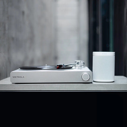 Victrola Stream Carbon Tocadiscos Manual 33 45 rpm Kit Sonos Five Blanco