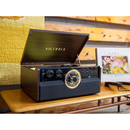 Victrola The Empire Tocadiscos Manual 3 Velocidades Bluetooth RCA Audio System