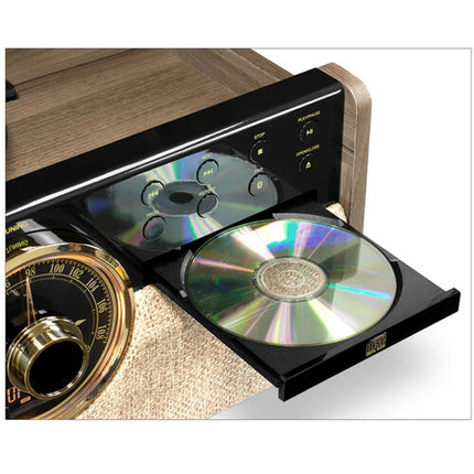 Victrola The Empire Tocadiscos Manual 3 Velocidades Bluetooth RCA Audio System