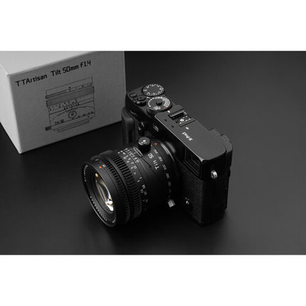 TTArtisan Tilt 50mm f1.4 lente prime full frame para Canon RF metal y enfoque manual