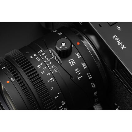 TTArtisan Tilt 50mm f1.4 lente prime full frame para Canon RF metal y enfoque manual