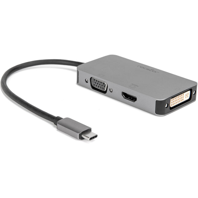 Rocstor Adaptador de Video USB-C Multiport HDMI 4K 60Hz DVI 1080p