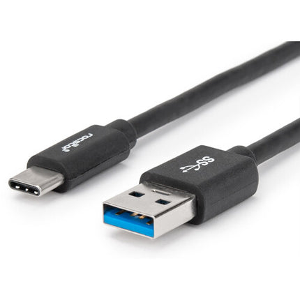 Rocstor Cable USB-C a USB-A 3.0 1.8m 5 Gb/s con garantía limitada