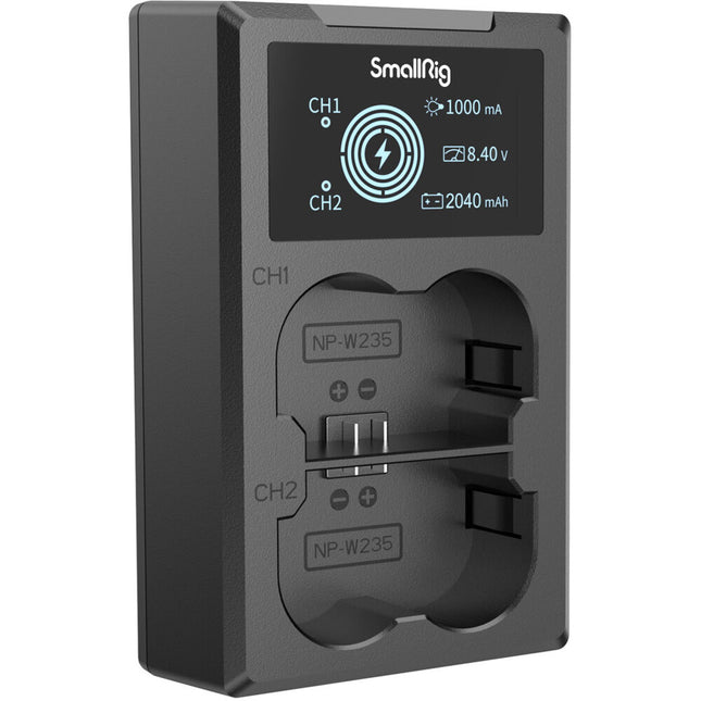 SmallRig NP-W235 Cargador Doble para Baterías Cámara FUJIFILM USB-C