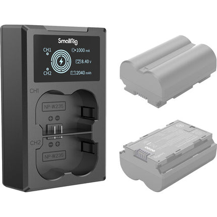 SmallRig NP-W235 Cargador Doble para Baterías Cámara FUJIFILM USB-C