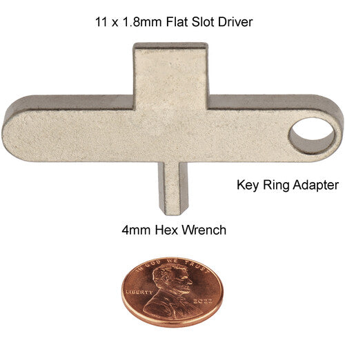 Vello COOLTOOL Herramienta Combo para Placa de Cámara con Llave Hexagonal 4mm y Destornillador