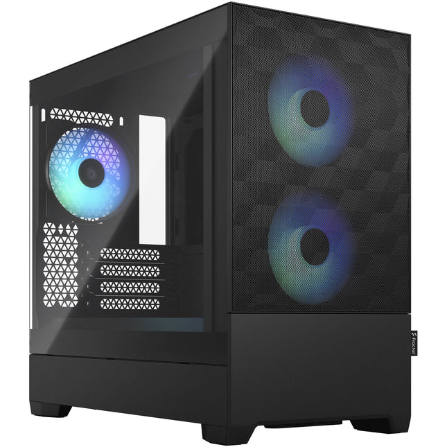 Fractal Design Pop Mini Air Caja para PC Micro-ATX con 3 Ventiladores RGB y Panel Lateral Ventana