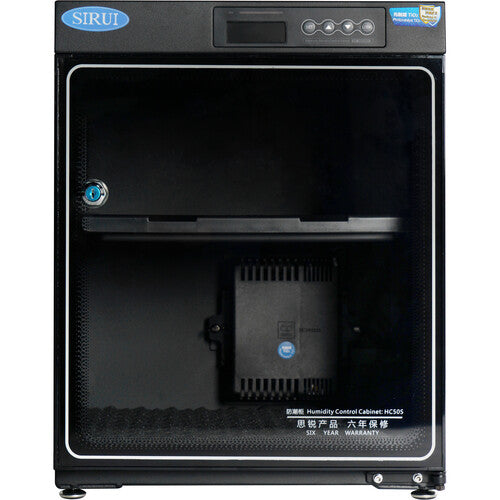 Sirui HC50S Gabinete Electrónico Control Humedad LCD Puerta Vidrio Templado
