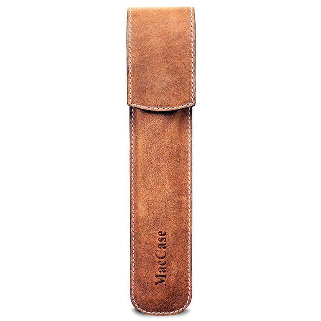 Funda de cuero vintage MacCase para Apple Pencil compatible con folios MAS