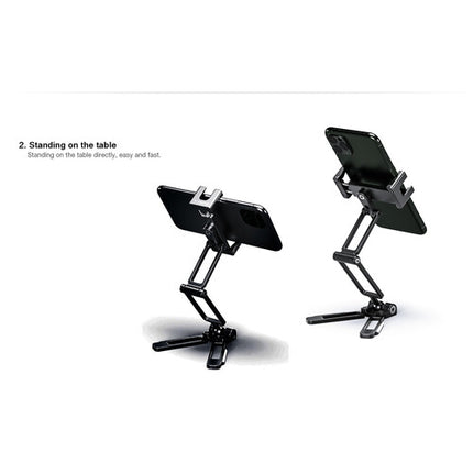 Leofoto PS-4 Soporte Plegable para Celular Negro 2.56 a 3.54 Pulgadas 360° Giratorio