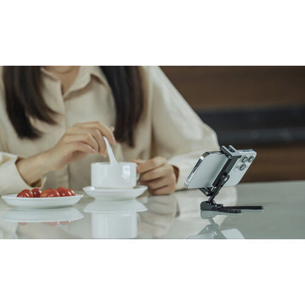 Leofoto PS-4 Soporte Plegable para Celular Negro 2.56 a 3.54 Pulgadas 360° Giratorio