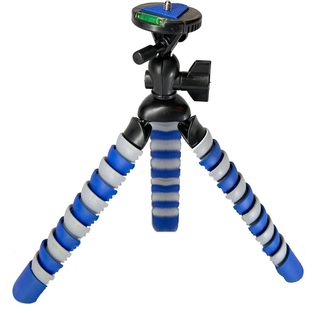 Vidpro Gripster III trípode flexible para cámara con patas antideslizantes y nivel de burbuja