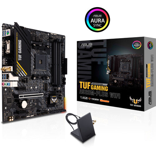 ASUS TUF GAMING A520M-PLUS WIFI Placa Base Micro-ATX AM4 4x DDR4 PCIe 3.0 x16