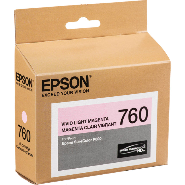 Cartucho de Tinta Epson T760 Magenta Claro Ultrachrome HD 25.9 ml para SureColor P600