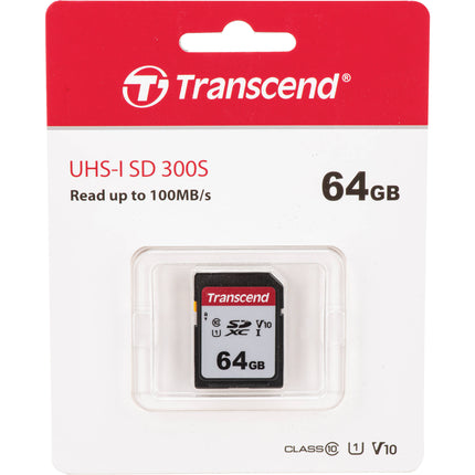 Transcend 64GB 300S Memoria SDXC UHS-I Clase 10 100MB/s Lectura