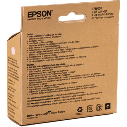 Cartucho de Tinta Epson T760 Magenta Claro Ultrachrome HD 25.9 ml para SureColor P600