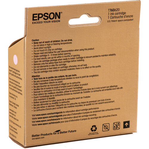Cartucho de Tinta Epson T760 Magenta Claro Ultrachrome HD 25.9 ml para SureColor P600