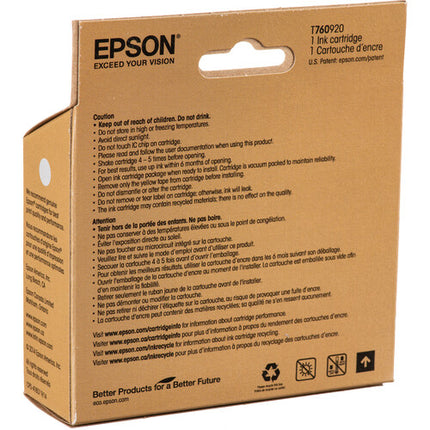 Cartucho de Tinta Epson T760 Light Light Black Ultrachrome HD 25.9 ml para Impresora SureColor P600