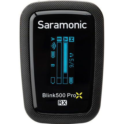 Saramonic Blink 500 ProX B2 Sistema Micrófono Lavalier Inalámbrico Dual 10h Batería Negro