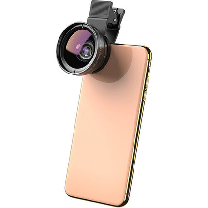 Apexel 0.45x Lente Gran Angular y 12.5x Lente Macro para Teléfonos y Tablets