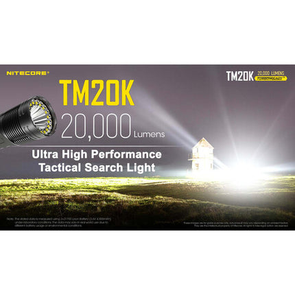 Nitecore TM20K Linterna táctica recargable 20000 lúmenes USB-C IP68