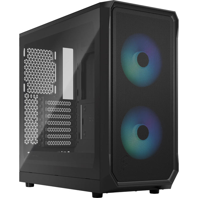 Fractal Design Focus 2 RGB Caja Mid-Tower Negra con Ventana Templada 2 Ventiladores 140mm