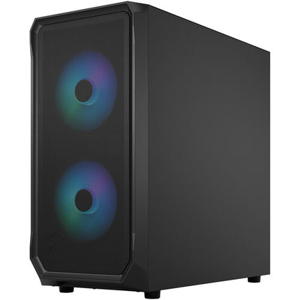 Fractal Design Focus 2 RGB Caja Mid-Tower Negra con Ventana Templada 2 Ventiladores 140mm