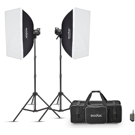 Godox MS300-V Kit de Iluminación de Estudio 2 Luces 300Ws Softboxes 24x36"