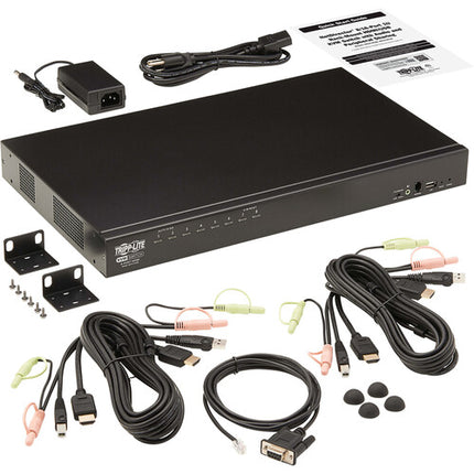 Tripp Lite Switch KVM HDMI USB 8 Puertos Audio Video 1920x1200 60Hz