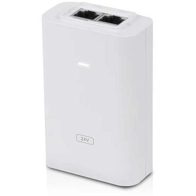 Ubiquiti POE-24-24W-G-WH Inyector PoE 24VDC 24W Blanco con Cable de Alimentación