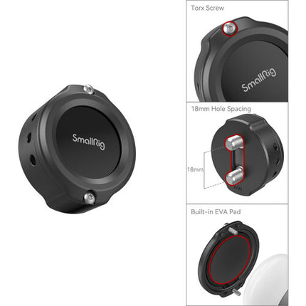SmallRig Soporte para Apple AirTag con Doble Montura 1/4"-20 y Almohadilla EVA