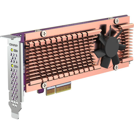 QNAP Dual M.2 22110 2280 PCIe Gen3 x4 Tarjeta de Expansión SSD NVMe 32 Gb/s